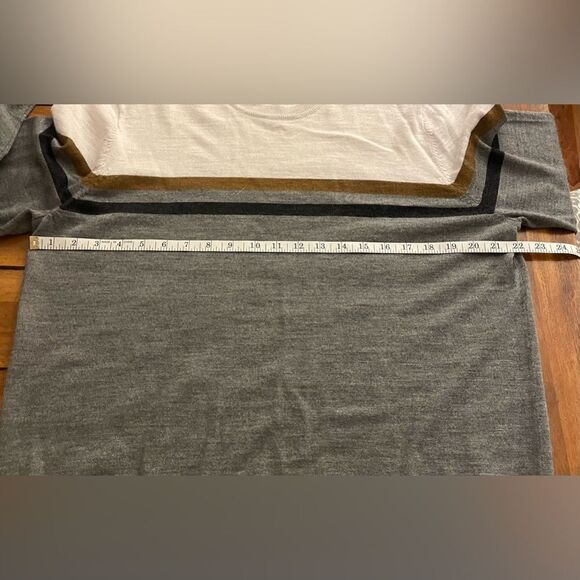 Men's Apt. 9 Merino Wool Blend Colorblock Pattern Crewneck Sweater Size XL - Picture 6 of 7